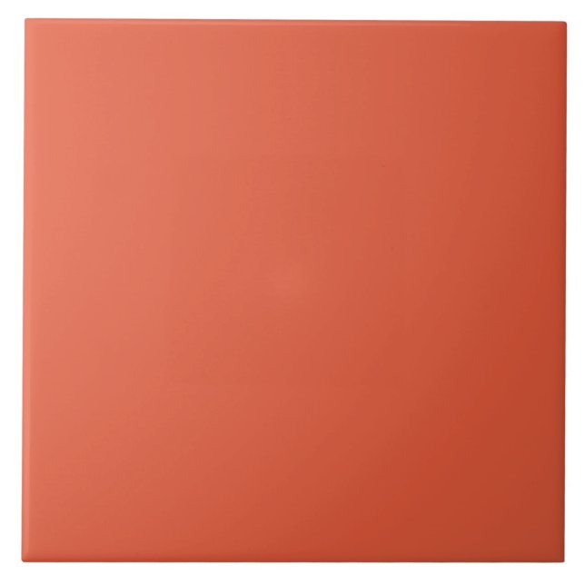 Shocking Orange Large Square Tile (Front)
