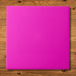 Shocking Pink Solid Colour Ceramic Tile<br><div class="desc">Shocking Pink Solid Colour</div>