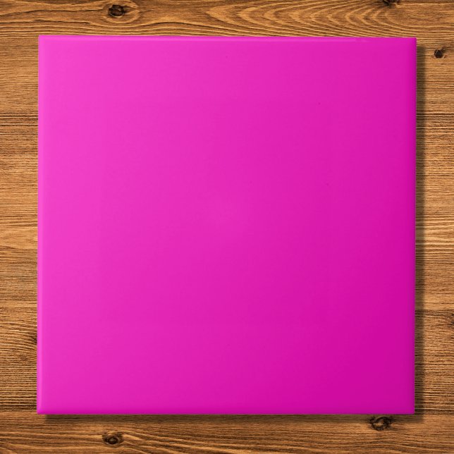 Shocking Pink Solid Colour Ceramic Tile (Creator Uploaded)