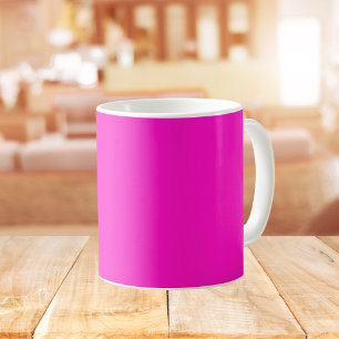Shocking Pink Solid Colour Coffee Mug
