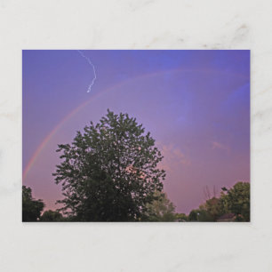 Shocking Rainbow Postcard