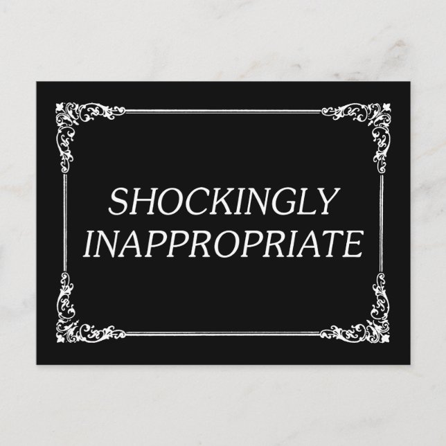 Shockingly Inappropriate Postcard (Front)