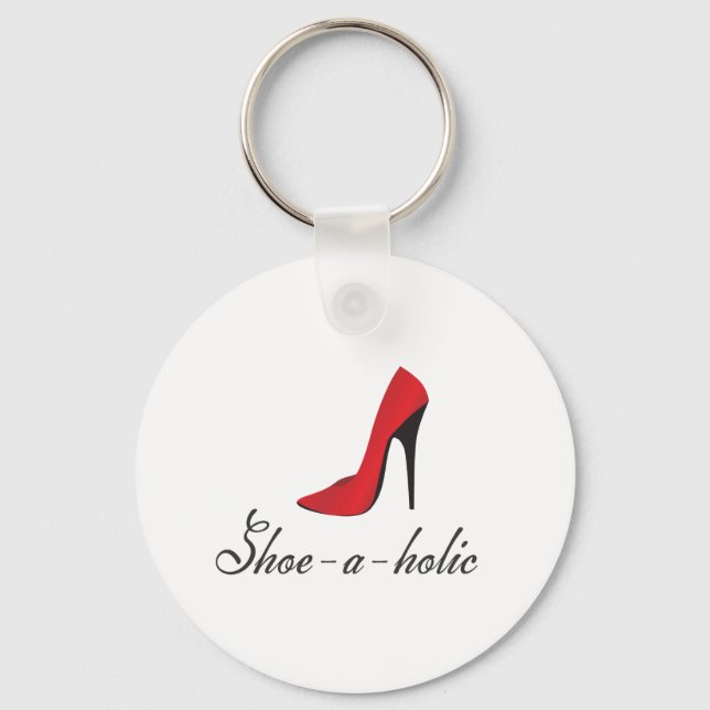 Shoe-a-holic Key Ring (Front)