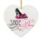 Shoe Diva Zebra Print Ornament