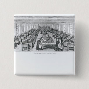 Shoe Factory 15 Cm Square Badge