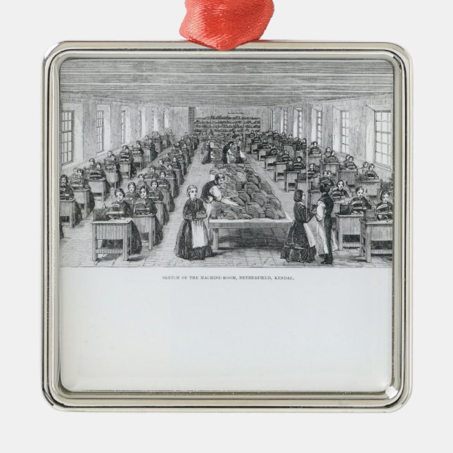 Shoe Factory Metal Ornament (Front)