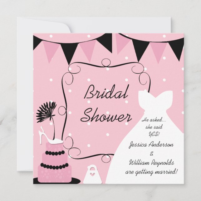 Shoe For Thought Bridal Shower Invitation (Front)