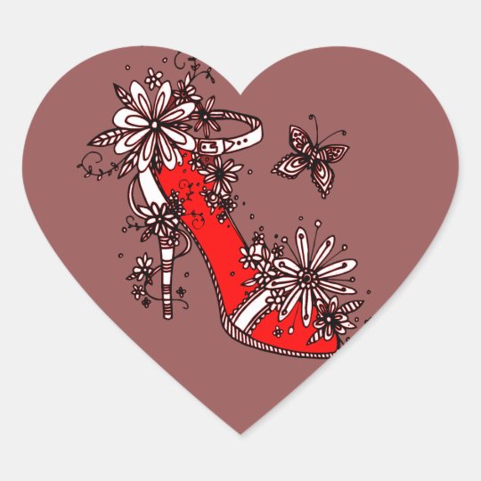 Shoe Heart Sticker