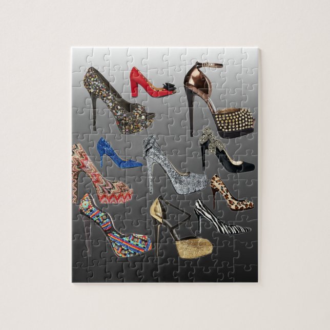 Shoe High Heels Collage Customise Jigsaw Puzzle (Vertical)