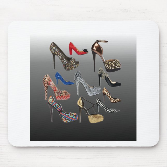 Shoe High Heels Collage Customise Mouse Pad (Front)