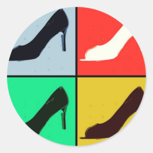Shoe Lover Classic Round Sticker