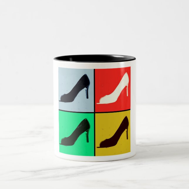 Shoe Lover Two-Tone Coffee Mug (Center)