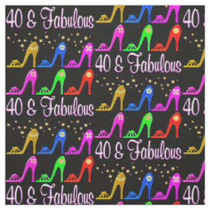 SHOE LOVING 40 YEAR OLD FABRIC