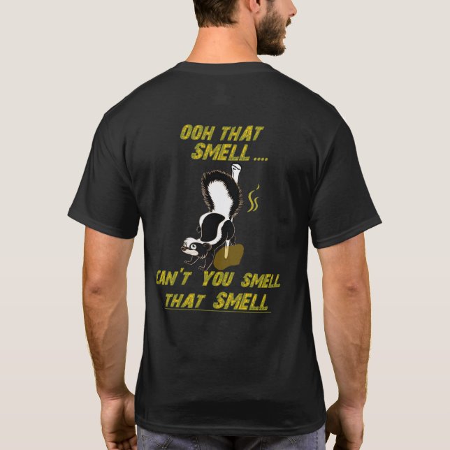 Shoe Pitching Basic Tee.. Skunk Smell T-Shirt (Back)