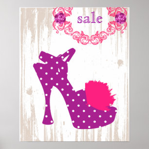 SHOE Poster Purple - FASHION Posters