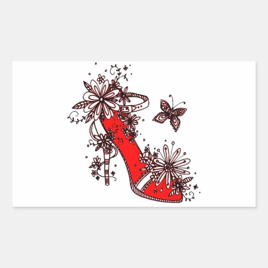 Shoe Rectangular Sticker