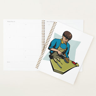 Shoe Repair Cobbler Vintage Shoemaker Planner