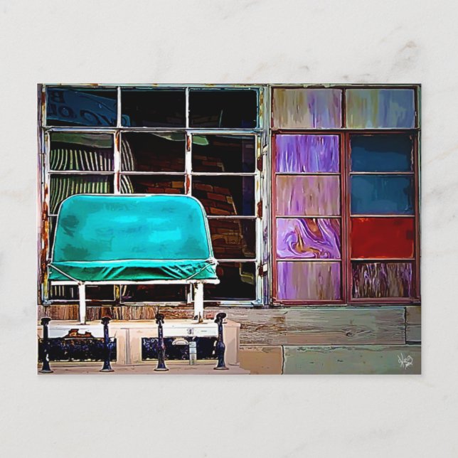 Shoe Shine Bench, Alpine, TX Postcard (Front)