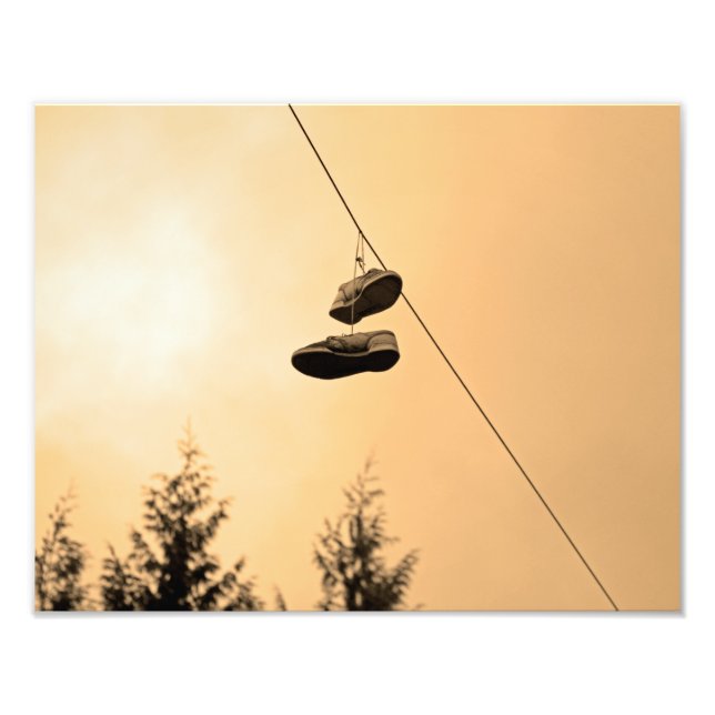 Shoe tossing photo print (Front)