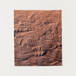 Shoe track tapestry