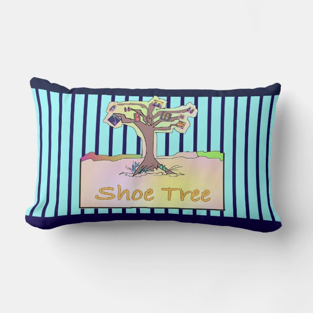 Shoe Tree Fun  Lumbar Cushion (Front)