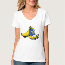 Shoe with bananas