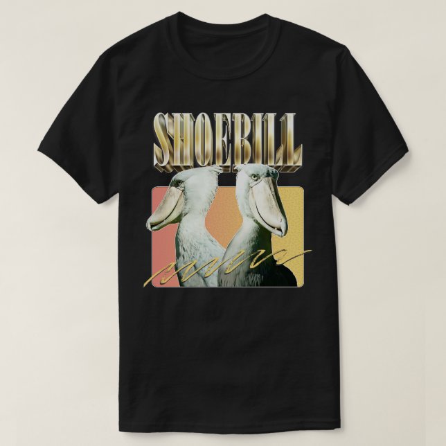 SHOEBILL 90s Style Aesthetic Design T-Shirt (Design Front)