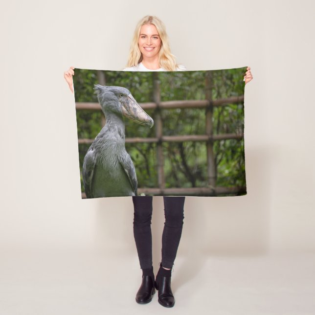 Shoebill (Balaeniceps rex) Fleece Blanket (In Situ)
