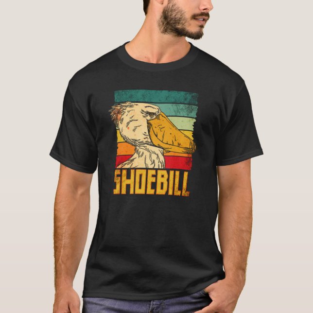 Shoebill Bird Animal Colorful  1 T-Shirt (Front)