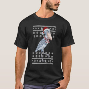 Shoebill Santa Hat Ugly Sweater Christmas Bird Lov