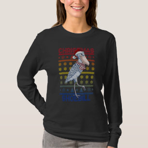 Shoebill Santa Hat Ugly Sweater Christmas Bird Lov