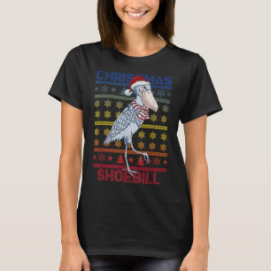Shoebill Santa Hat Ugly Sweater Christmas Bird Lov