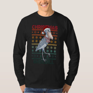 Shoebill Santa Hat Ugly Sweater Christmas Bird Lov