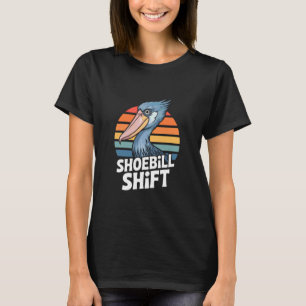 Shoebill Stork Retro Funky Bird Nature Animal Wild T-Shirt