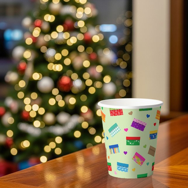 Shoebox Love Paper Cup - Green (Creator Uploaded)