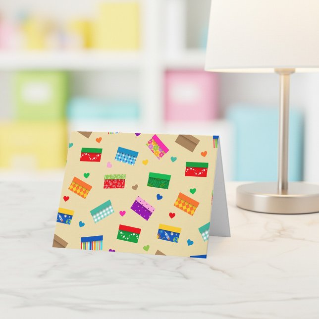 Shoebox Love Thank You Card - Khaki (Creator Uploaded)