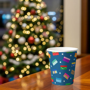 Shoebox Star Paper Cup - Blue