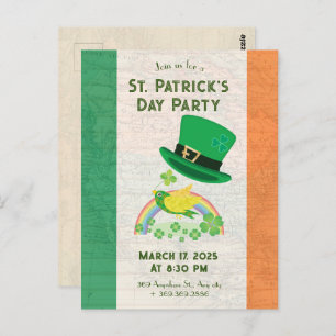 Shoemaker's Lucky Flight invitation Postcard