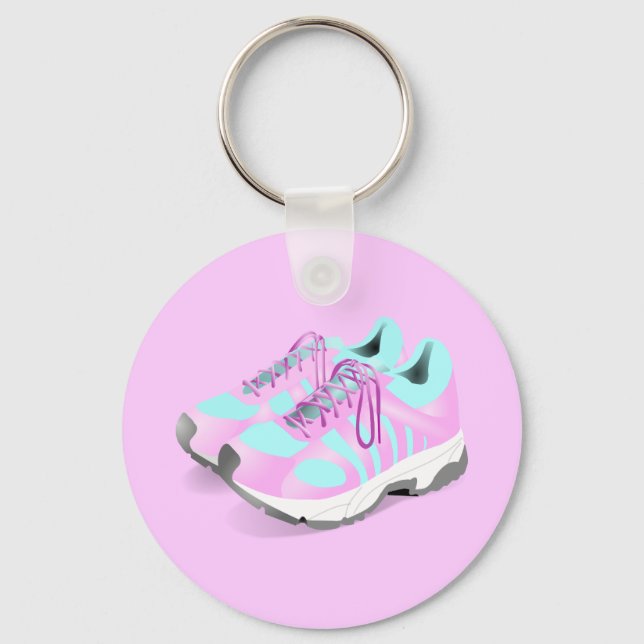 shoes-157716 CUTE PINK ATHLETIC RUNNERS STYLISH  s Key Ring (Front)