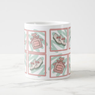 Shoes and Perfume Shoe Lovers Pastel Colours Large Coffee Mug