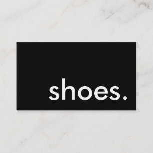 shoes. business card
