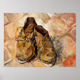Shoes by Van Gogh Painting Art Poster