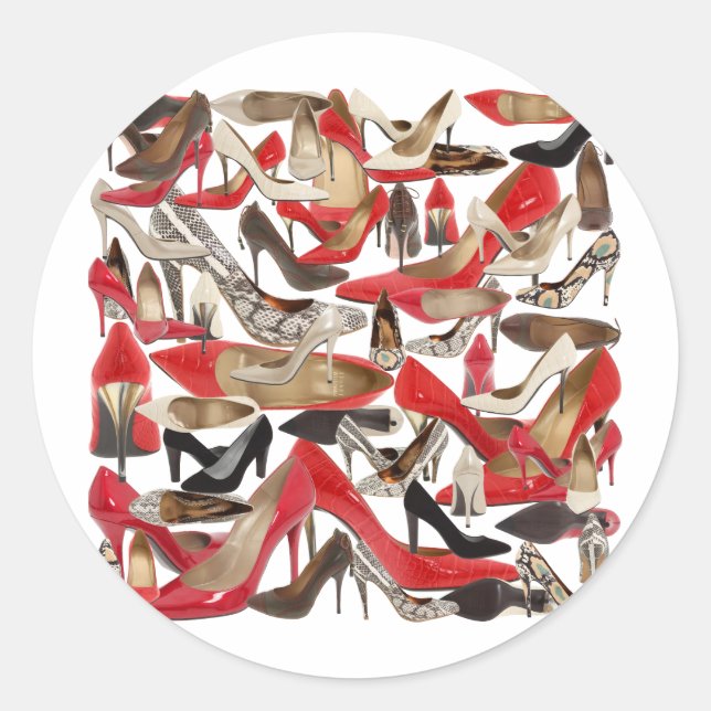 shoes classic round sticker (Front)