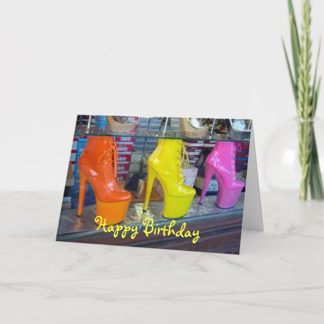 Shoes Happy Birthday Card (Front)
