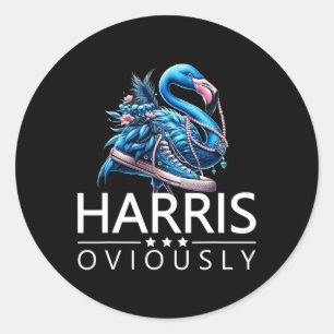 Shoes Kamala Harris Obviously  Classic Round Sticker