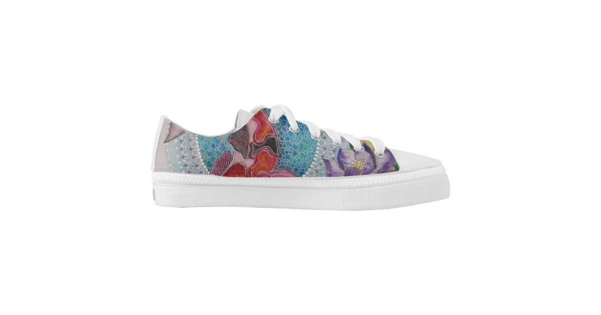 Shoes koi printed shoes | Zazzle