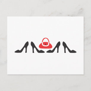 Shoes Line Up Postcard
