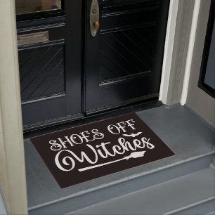 Shoes Off Halloween Doormat