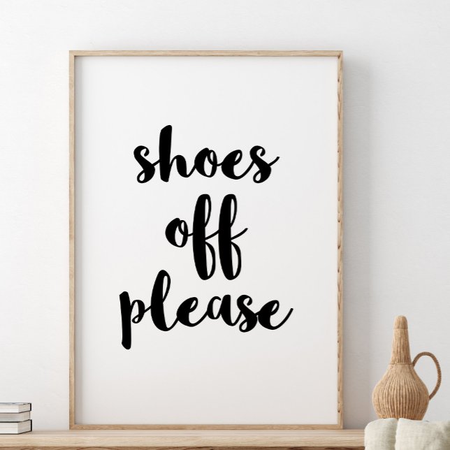 Shoes Off Print, Please Remove Your Shoes Poster (Creator Uploaded)