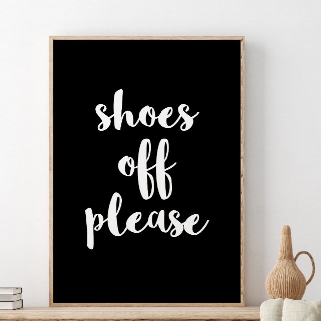 Shoes Off Print, Please Remove Your Shoes Poster (Creator Uploaded)